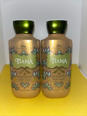 2 New Bath & Body Works Tiana Disney Princes Body Wash Shower Gel 10 fl oz